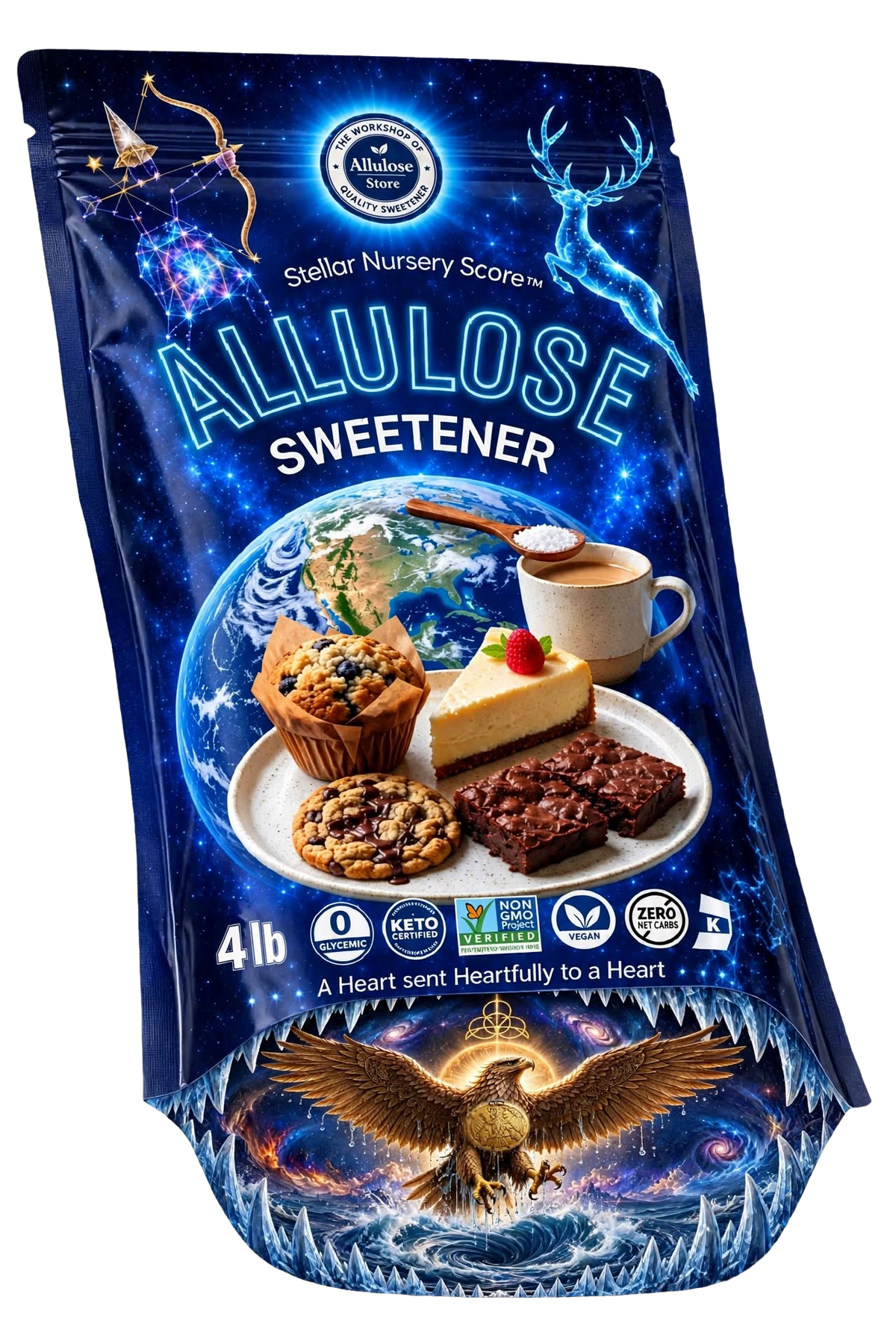 Allulóz Édesítő 1.8kg (4lb) | 0 Kalória, 0 GI