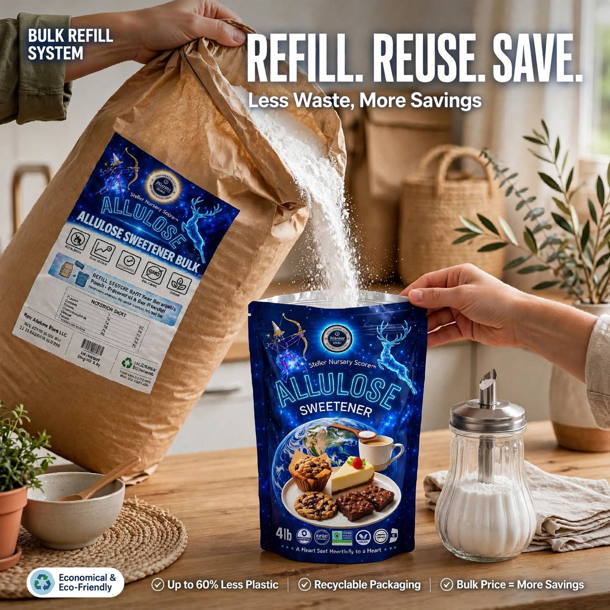 Allulóz Édesítő 1.8kg (4lb) | 0 Kalória, 0 GI