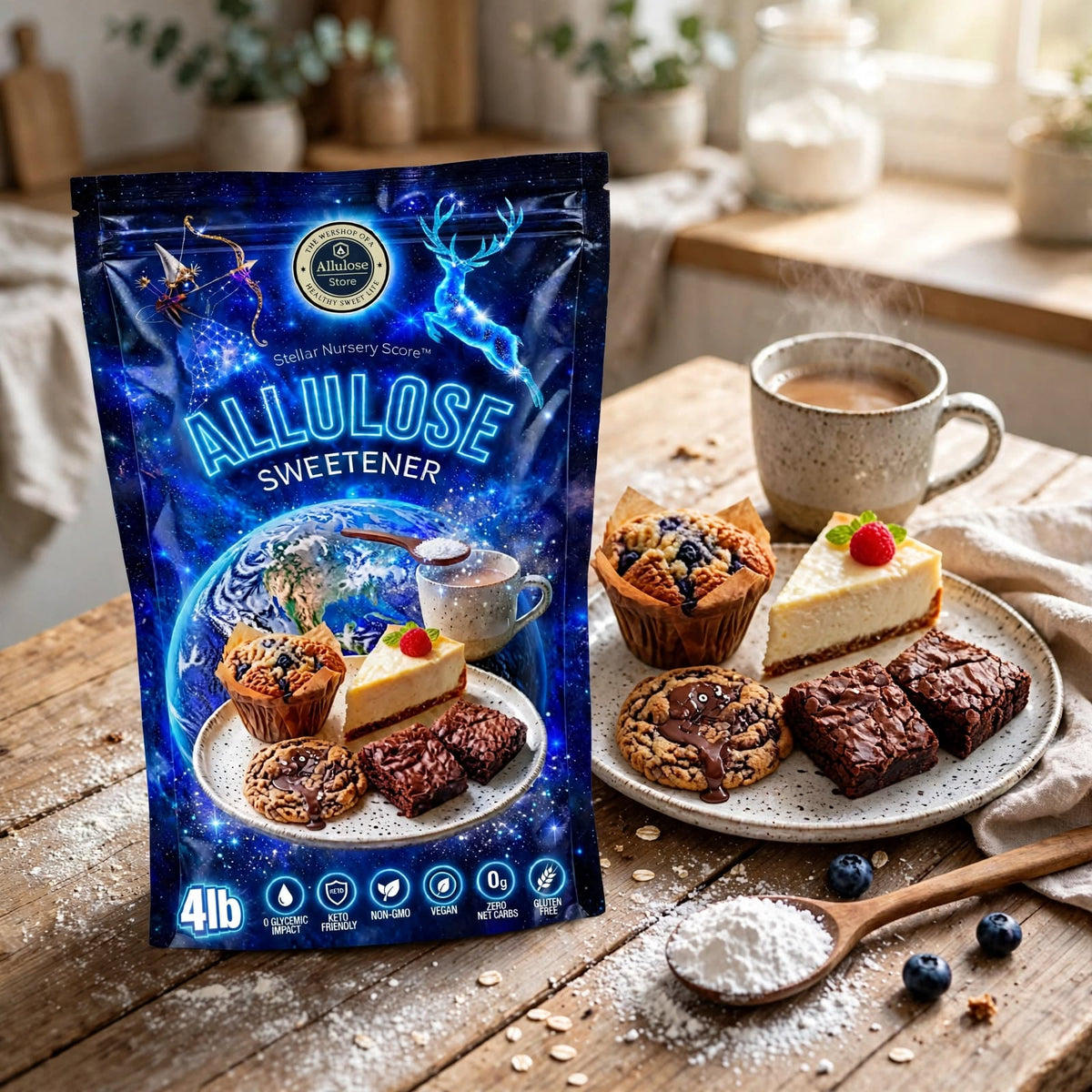 Allulóz Édesítő 1.8kg (4lb) | 0 Kalória, 0 GI