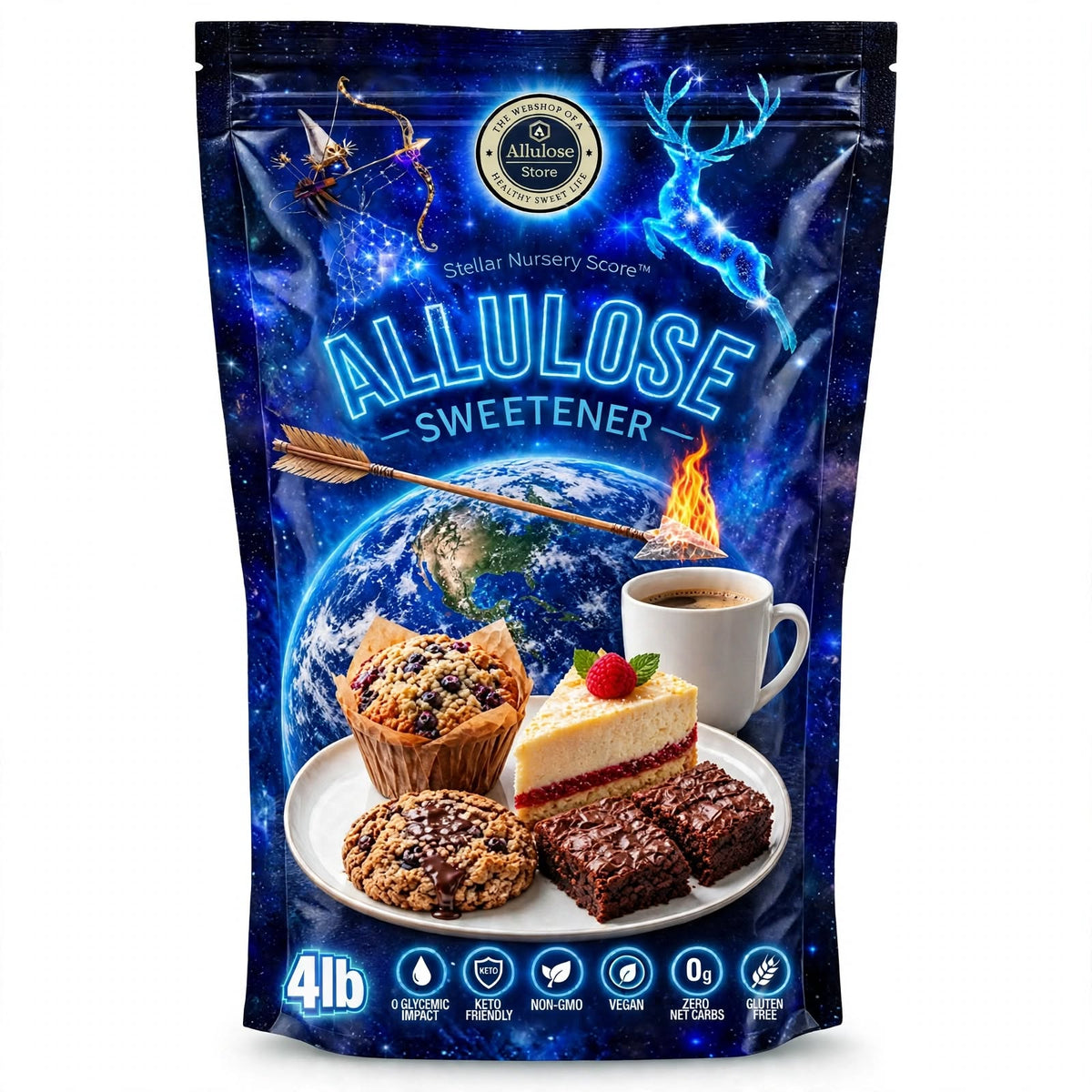 Allulóz Édesítő 1.8kg (4lb) | 0 Kalória, 0 GI