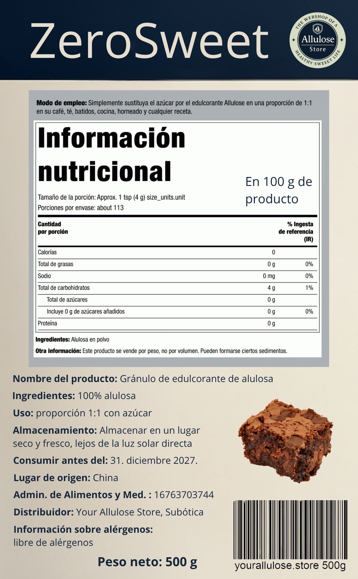 Allulóz Édesítő – Természetes és Ketobarát Cukorpótló: 500g - Your Allulose Store
