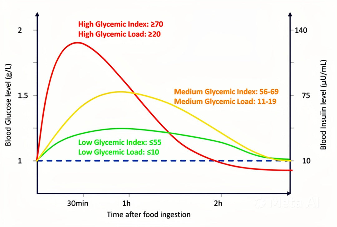 The effect of the Glycemic Index on blood sugar levels