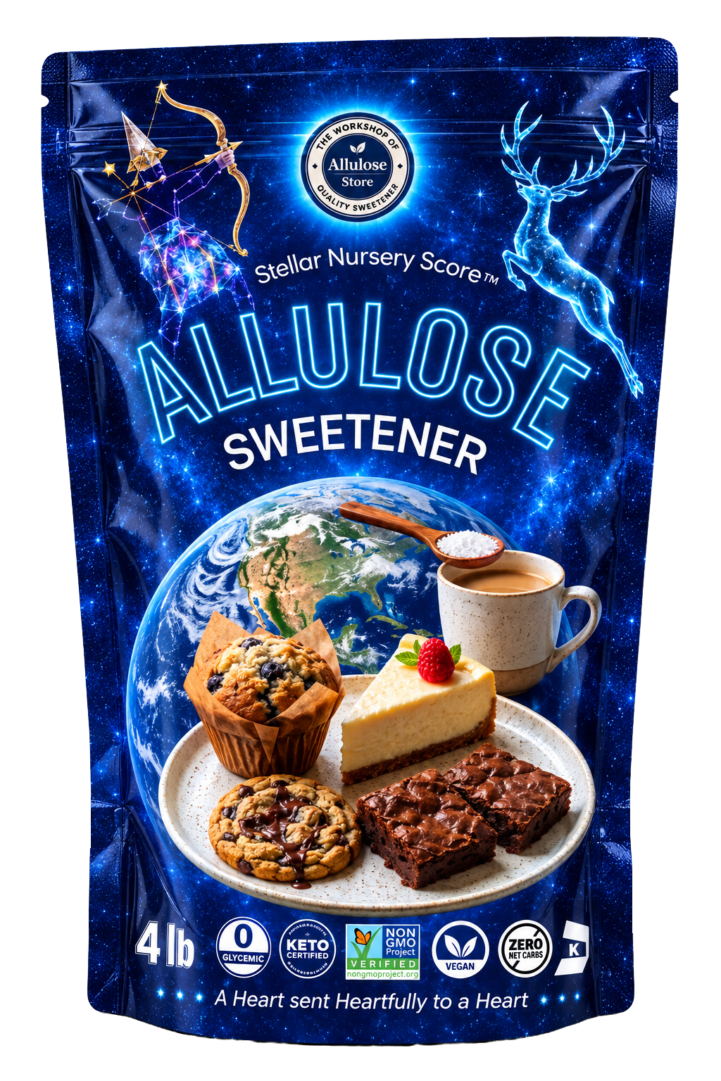 Allulóz Bio Édesítő 1.8 kg - Természetes Cukorpótló