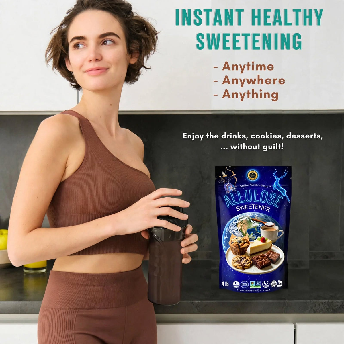 Allulose Sweetener 4lb (1.8kg) - Natural Sugar Substitute