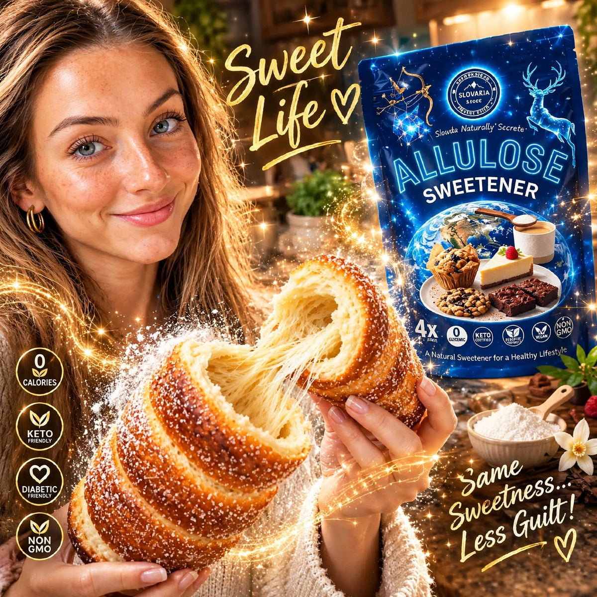 Allulose Sweetener 4lb (1.8kg) - Natural Sugar Substitute
