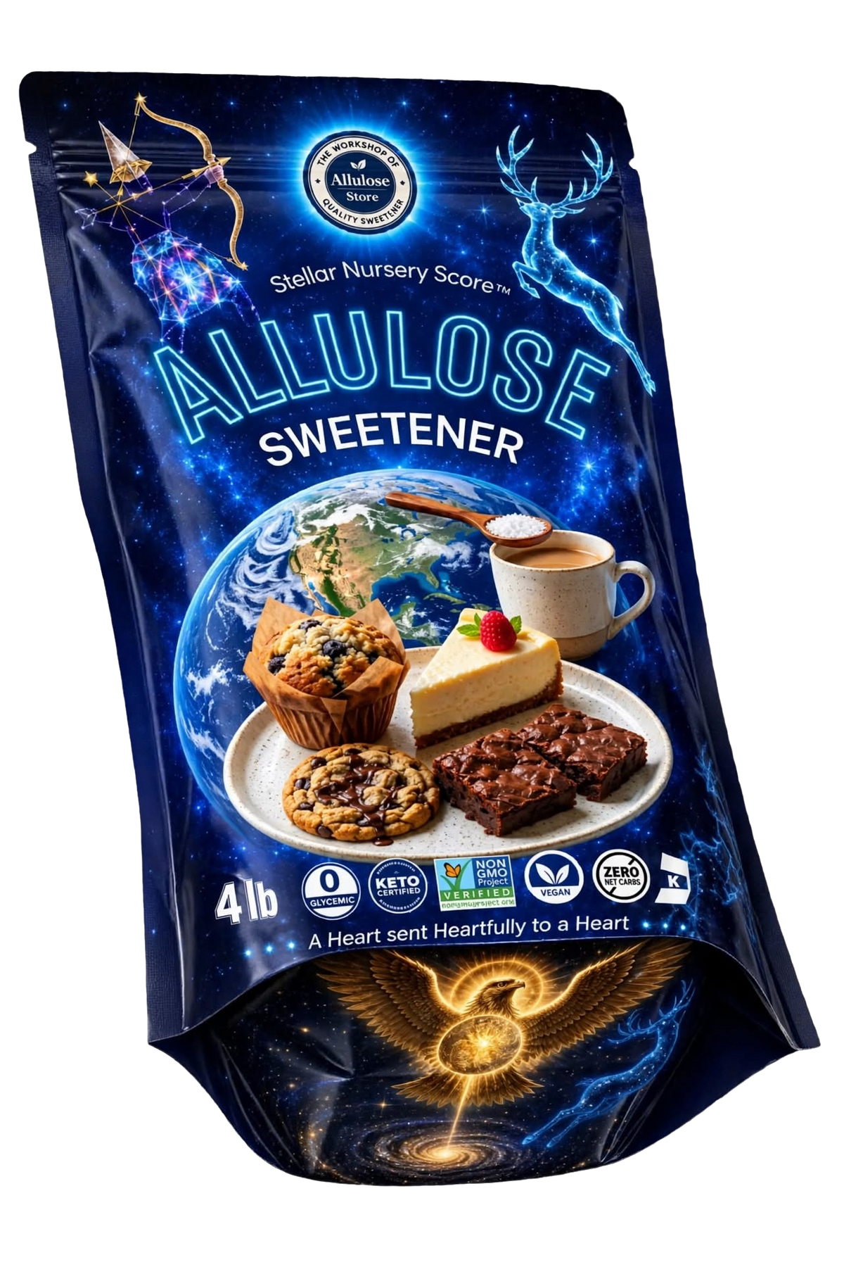 Allulose Sweetener 4lb (1.8kg) - Natural Sugar Substitute
