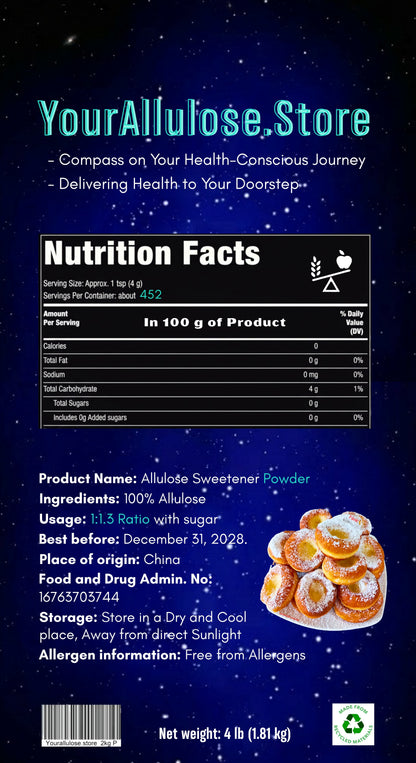 Orgnic allulose sweetener