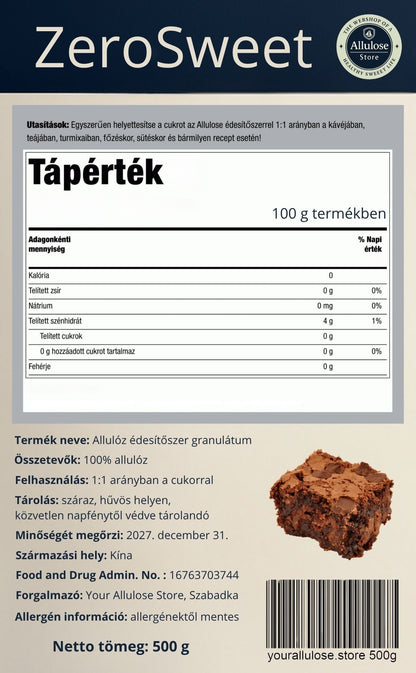 Allulóz Édesítő – Természetes és Ketobarát Cukorpótló: 500g - Your Allulose Store