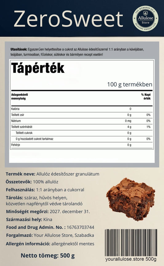 Allulóz Édesítő – Természetes és Ketobarát Cukorpótló: 500g - Your Allulose Store