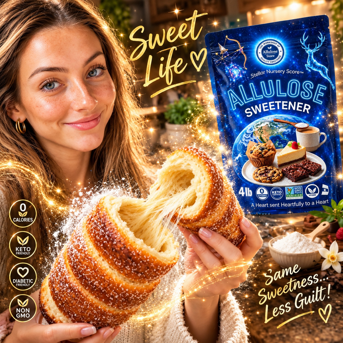 Edulcorante de alulosa, 1,8 kg (4 lb) | 0 Calorías, 0 IG